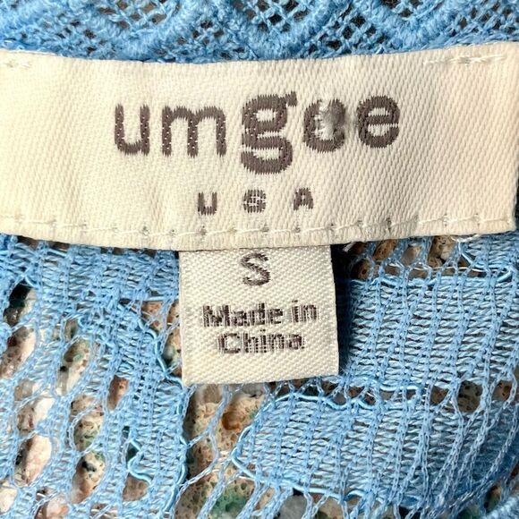 Umgee Lace Top Sleeveless Micro Mini Dress in Light Blue Women’s S - Picture 5 of 6